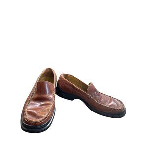 Cole Haan Mens Brown Leather Slip-On Loafers Dress Shoes Size 9.5W SKU 8671
